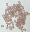100 5mm Smoke Topaz Three Sided Diamond Glass Beads